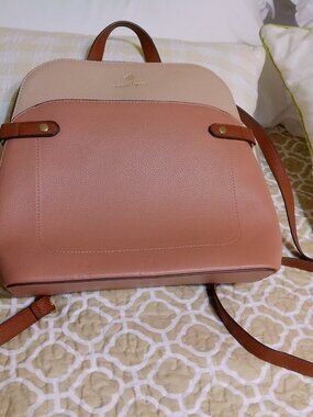Nanette Lepore colorblock pebbled faux leather convertible backpack